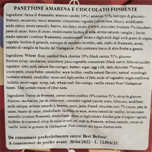 Black Cherry & Chocolate Panettone 1kg